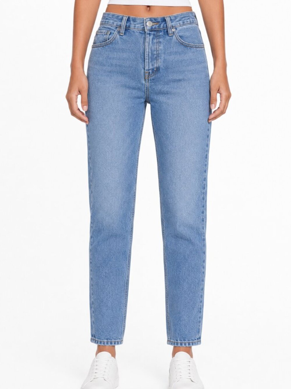 PacSun 100% Cotton High-Rise Straight Button-Fly Jeans | 27